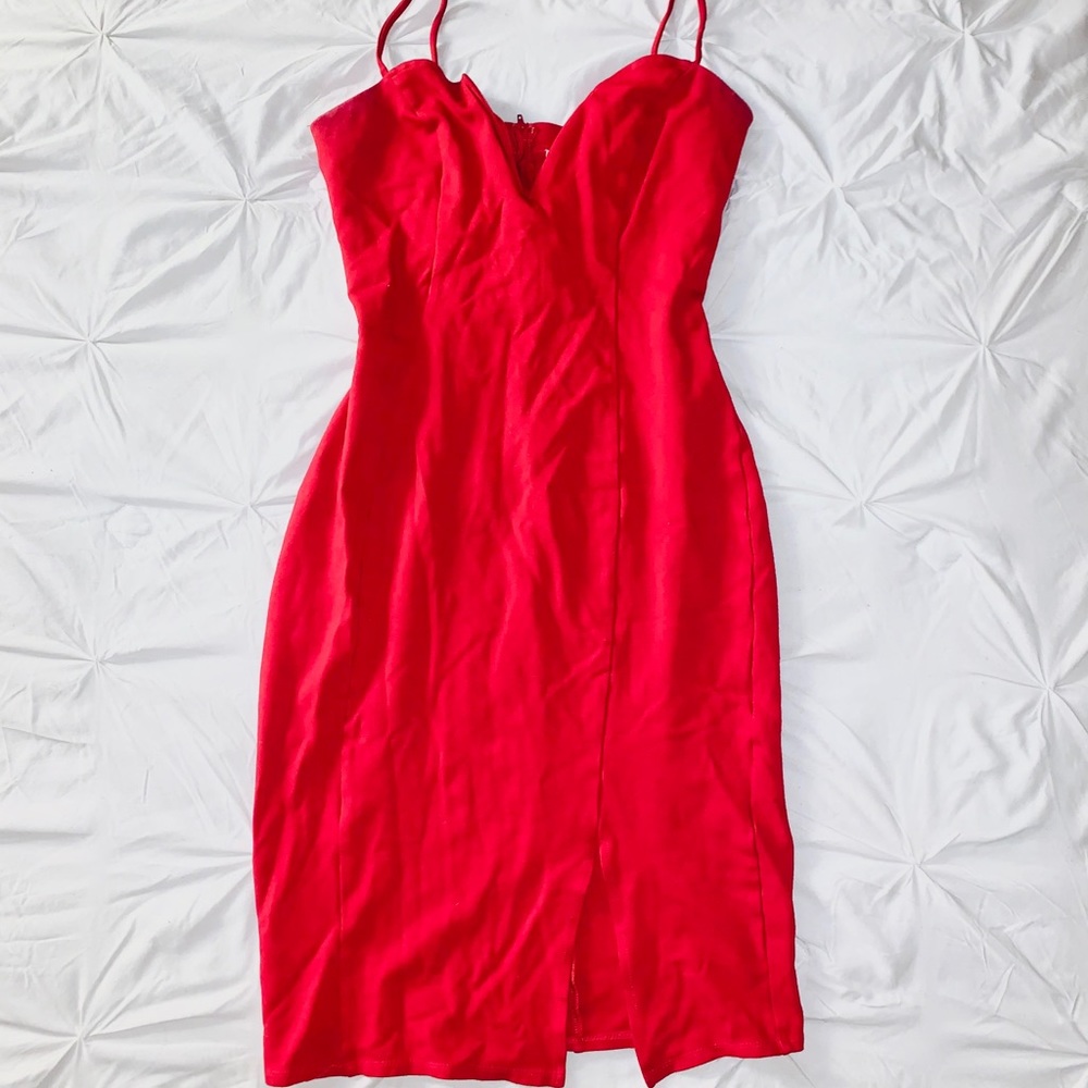 Red Maxi Cocktail Dress